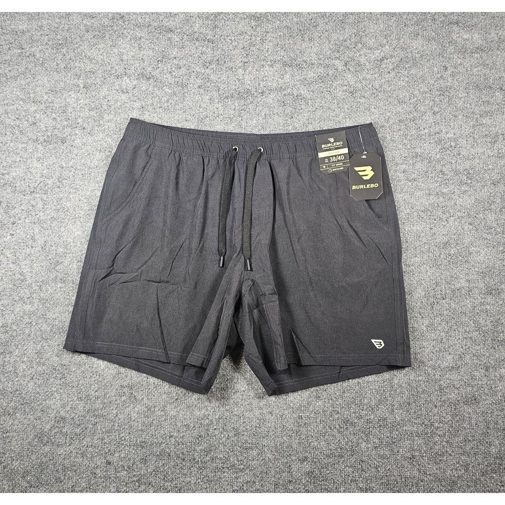 Burlebo Men's Athletic Shorts Black With RDC Liner Size 2XL 5.5" Inseam